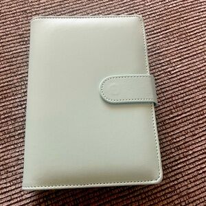 Brand new baby blue money and bill organizer